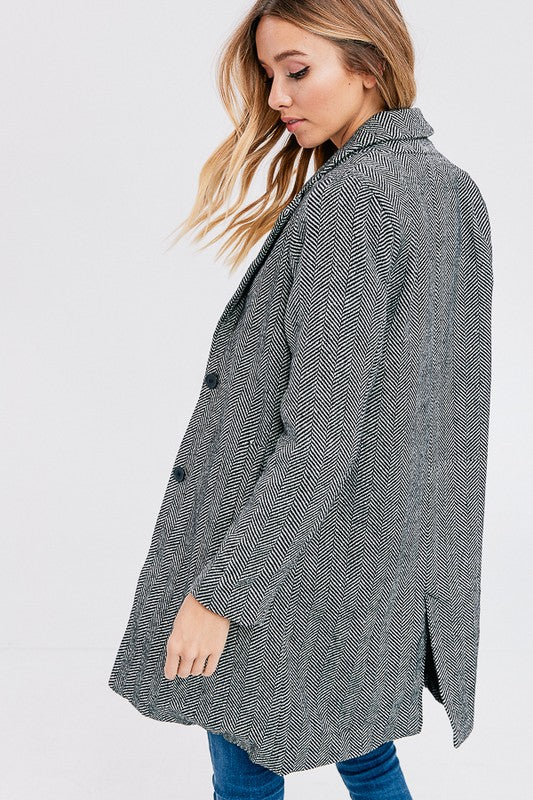 Herringbone Winter Coat